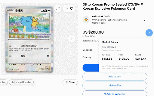 Guppy - Collect smarter with AI. :: Guppy tracks restocks, demand shifts, and real market prices across eBay, Pokémon, and TCG sites automatically.