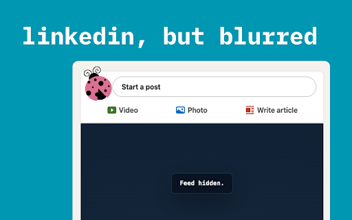 LinkedIn Feed Blocker :: Block the LinkedIn home feed. Keep messages, jobs, search, and profiles. No tracking, no data collected, no configuration needed.