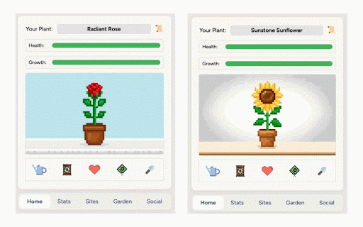 Tab Garden :: Channel your productive energy into growing plants!