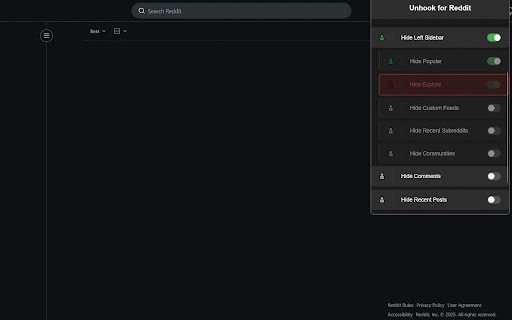 Unhook for Reddit :: Remove distracting elements from Reddit to help you focus on what matters