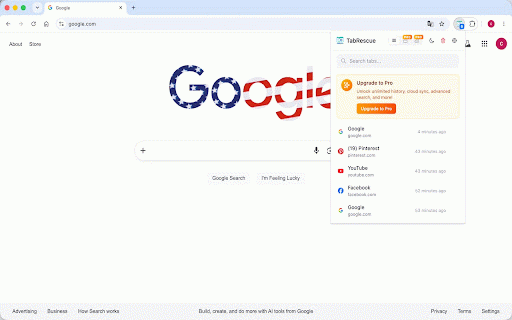 TabRescue :: Recover closed tabs with one click. Never lose a tab again.