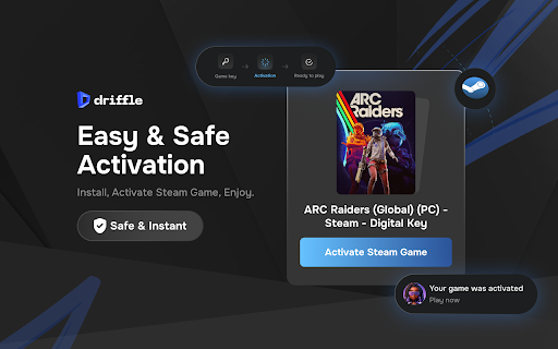 Driffle Steam Activator :: Activate your Steam keys directly from Driffle — no copy-pasting required.
