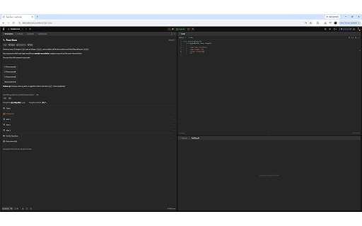LeetCode Example & Constraint Hider :: Hides the Examples and Constraints sections on LeetCode problem pages.
