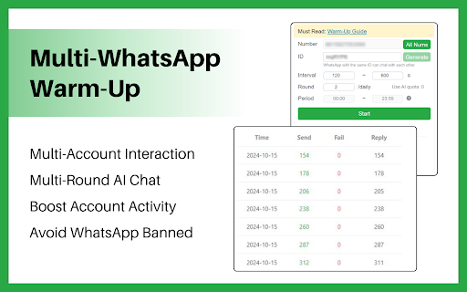 WhatsApp warmer: WhatsApp Warm Up, avoid WhatsApp ban- WhatsApp warm :: Effortlessly warm up your accounts with WhatsApp warmer to avoid bans!