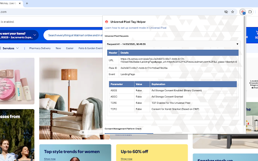 Microsoft Universal Pixel Tag Helper :: Inspect network requests made by Microsoft's Universal Pixel and easily inspect request parameters.