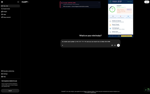 ScanAix :: Trust scores for AI tools, prompt injection warnings, PII detection, and shadow AI scanning — analyzed locally in your browser.