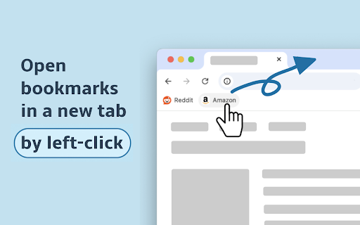 Open bookmarks in a new tab :: Make every bookmark open in a new tab — with just a left-click.