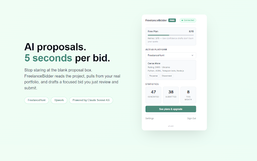 FreelanceBidder :: AI-powered bid generator for freelance platforms