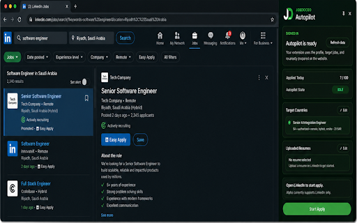 JobDoceo Autopilot :: AI-powered job application assistant for LinkedIn