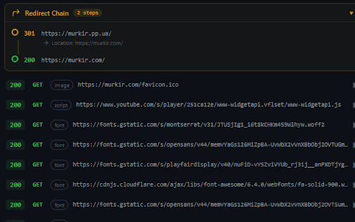 HTTP Headers Inspector :: View HTTP request/response headers with status code badge