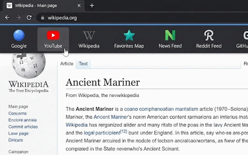 Auto Hide Bookmark Bar :: A lightweight bookmark bar that reveals itself when hovering near the top of the page.