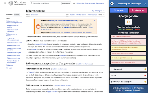 SEO Page Analyzer :: Analyzes the SEO of the current page.