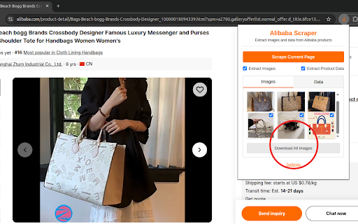 BabaScraper - Alibaba Image, Video & Data Scraper :: A Chrome extension for scraping product images, videos and data from Alibaba website