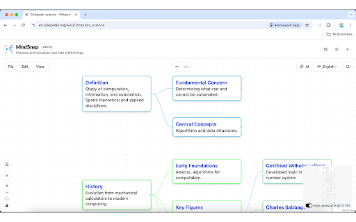 MindSnap :: An AI tool that turns web content into visual mind maps - organize ideas, learn efficiently, and retain information longer.