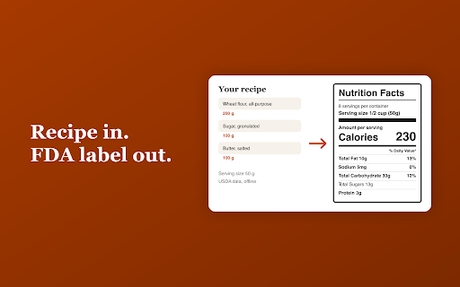 Nutrition Label Generator :: Smart Nutrition Label Generator: turn ingredients into an FDA style facts panel, download and print your food label in seconds.