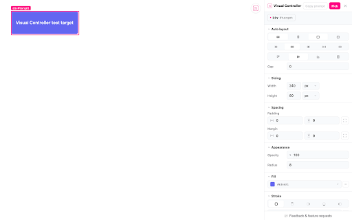 Visual Controller :: Click any element on any page, edit its CSS and classes, copy a Claude Code prompt to apply the changes.