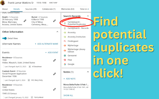 FS Tools :: Supercharge your FamilySearch experience!