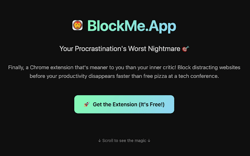 Block Me - Website Blocker :: Block distracting websites like Facebook,YouTube and more. Customize your block list and manage your browsing experience.
