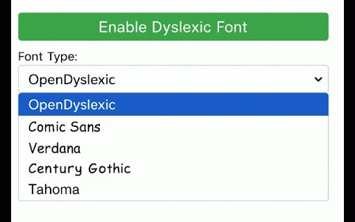 Dyslexia Helper :: A simple extension to help people with dyslexia read web content more easily