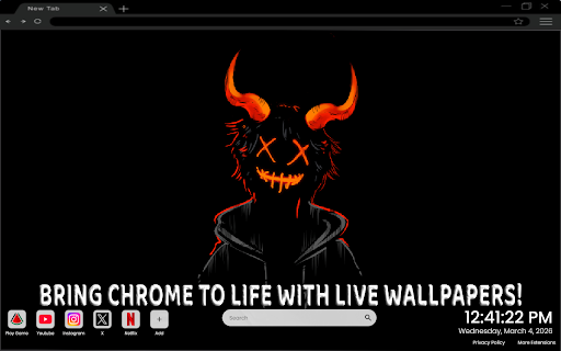 Anime Boy Demon Horn 8K Live Wallpaper :: One of the most aesthetic dark anime live wallpapers for Chrome – featuring a demon horn anime boy in stunning 8K quality.