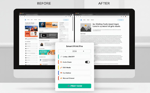 Smart Print Pro :: Professional print preparation tool. Clean pages, remove ads, and print beautifully.