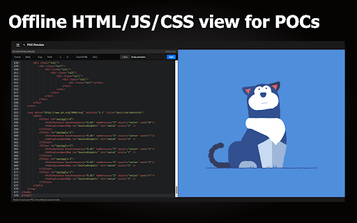 POC Preview - Quickly HTML/CSS/JS Playground :: Quickly preview HTML/CSS/JS POCs with live rendering.