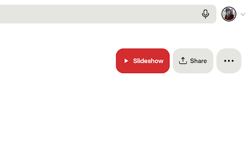 Pinterest Slideshow :: Adds a Slideshow button to Pinterest boards and plays the pins full screen.