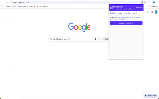 Bookmark Brain :: AI organizes your bookmarks into folders, removes duplicates, finds dead links, and searches by topic. Free and private.