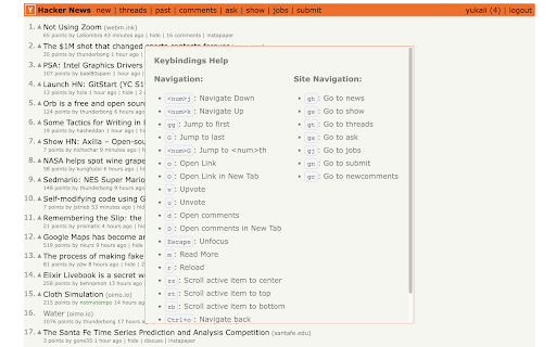 Vimify Hackernews :: A browser extension that adds vim-inspired keyboard shortcuts to hackernews