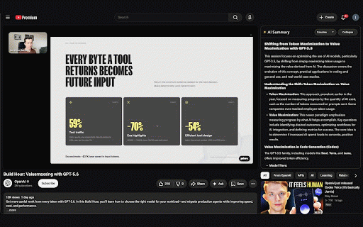 YouTube Summarize :: Turn long YouTube videos into clear AI summaries instantly with concise or detailed takeaways.