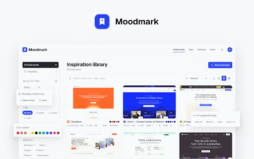 Moodmark — Save design references :: Save websites with screenshots, tags and notes to your Moodmark archive.