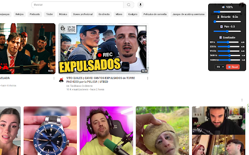 Volume Booster :: Boost volume up to 600%, with equalizer, delay, and stereo panning on any website.