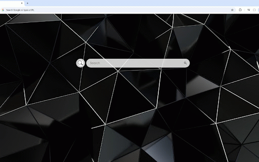 Polygons Live Wallpaper :: Sleek black triangular polygons create multifaceted surface with subtle light reflections.
