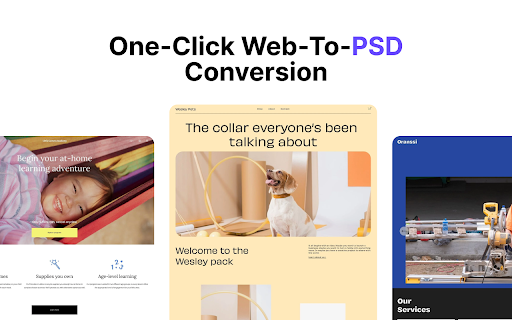 Codia AI Web to PSD/Photoshop Exporter :: Powerful tool to export web pages as Photoshop PSD files