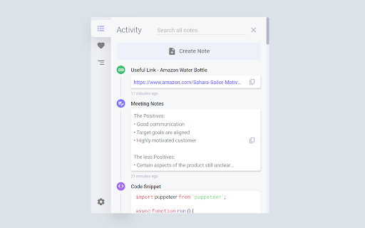 Timeline Notes :: Keep notes beautifully organized