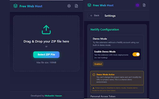 Free Web Host :: Deploy static websites to Netlify for free! Drag & drop ZIP files to get live URLs instantly.