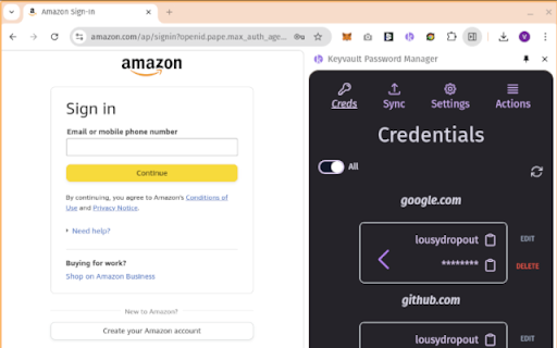 Keyvault Password Manager :: A blockchain-based password manager.