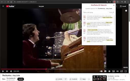 YouTube CC Fuzzy Search :: Search through YouTube video subtitles