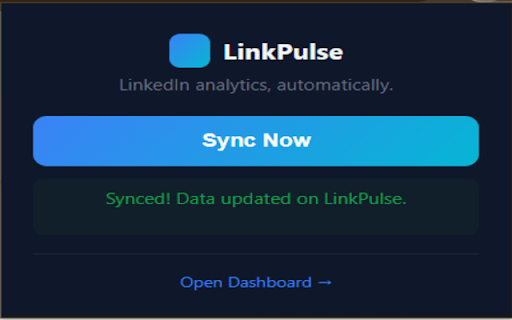 LinkPulse Connector :: Connect your LinkedIn profile to LinkPulse for analytics.