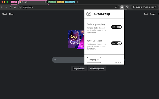 AutoGroup :: The purest tab organization tool. No bloat, no gimmicks.
* Groups tabs by domain automatically
* Expands active tab's group,…