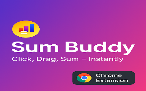 Sum Buddy :: 📊 Instantly sum, average, and analyze HTML table cells with a friendly floating bar.