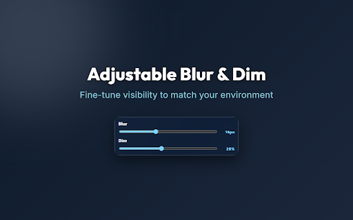 Let It Blur - Screen Privacy :: Blur Chrome page content with a local privacy curtain while you're away.
