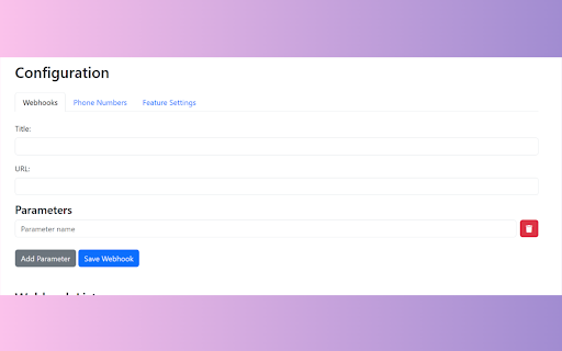 QuickSend :: A Webhook and Whatsapp sender