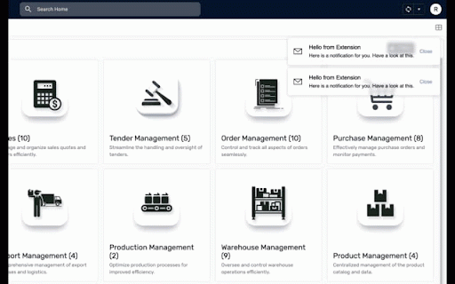 AppSheet Notification Extension :: Displays toast notifications filtered by user email and app ID.