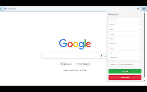 STOP Lažnim Vestima :: Automatski uklanja neželjene sajtove iz rezultata, tokom google pretrage.