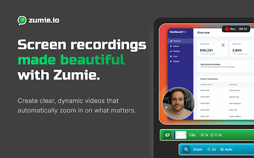 Zumie - Screen recordings made beautiful :: Screen recordings made beautiful