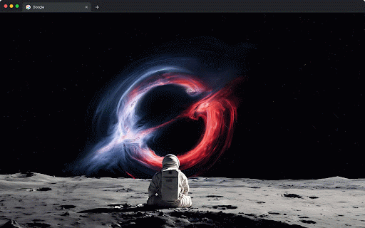 Astronaut Grok Black Hole Live Wallpaper - Space New Tab :: Live wallpaper with astronaut & black hole themes for New Tab.