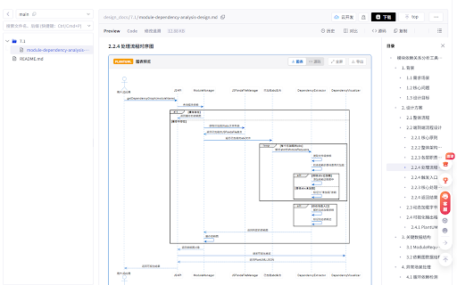 GitCode 图表助手 :: 为 GitCode 提供原生 Mermaid 和 PlantUML 图表渲染支持,提升文档阅读体验。