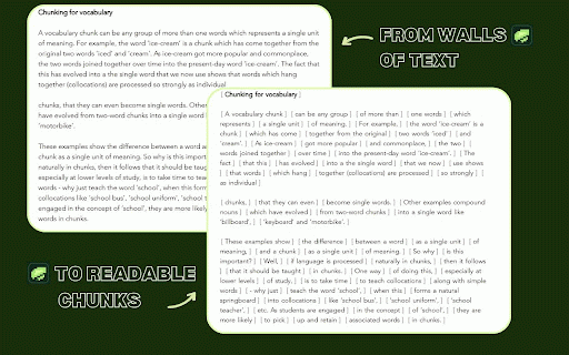 TempoLeaf - English Phrase Reading Trainer :: Read English in phrase chunks with focused playback, page marking, and instant definitions.