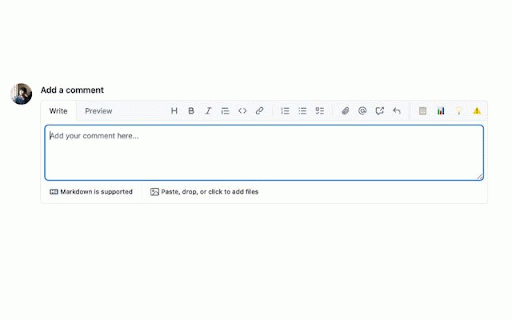 GitHub Markdown Helper :: GitHubのコメント欄にMarkdownスニペットボタンを追加